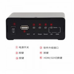 天创恒达6C0直播盒RTMP推流器HDMI SDI户外视频编码器