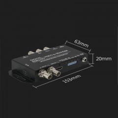 天创恒达multi to sdi/hdmi视频转换器 模拟分量S端VGA HDMI转SDI转换盒