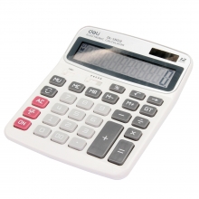 得力(deli) 1603桌面型计算器财务专用 12位 双电源