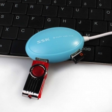 SSK飚王 飞梭 USB HUB 4口扩展 USB集线器 分线器 SHU017