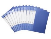 得力(deli) 5363 ABA系列A4单强力夹+插袋文件夹 蓝色