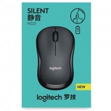 罗技（Logitech）M220 无线静音鼠标 灰色