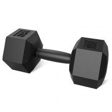 艾美仕（AiMeiShi）YH-1038 包胶六角哑铃 10kg 两只装