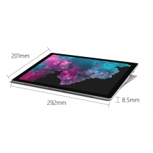 微软（Microsoft）Surface Pro 6 二合一平板电脑笔记本 12.3英寸（第八代Core i5 8G 256G SSD）亮铂金