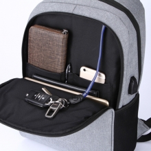 斯莫尔（simoer) 6012 双肩包 书包 背包 蓝灰