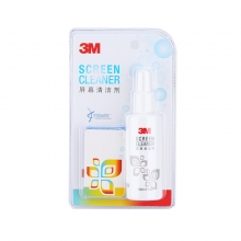 3M 屏幕清洁剂 去污无毒不刺激120ML装 （带擦拭布）