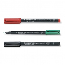 施德楼（Staedtler） 318F 油性记号笔 10支/盒（红色）