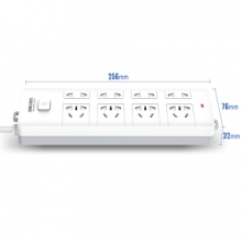 得力（deli）18259  插座  新国标 8位5米 总控开关