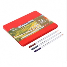 晨光 M&G AWPQ1901 铁盒六角水溶性彩色铅笔 12色/盒