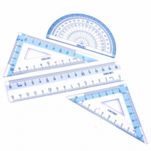 得力 9594 学生套尺(蓝)(套)