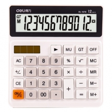 得力 1676 桌面计算器(黑) 20/盒/80/箱