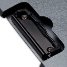 齐心 A722 美石双折式板夹 A4 亚银色