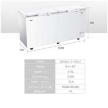 海尔（Haier）BC/BD-519HCZ商用大容量冷柜卧式冷藏冷冻转换冷柜