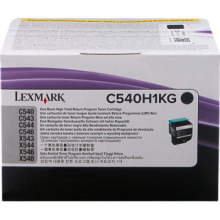 利盟 C540H1KG 高容碳粉盒 黑色 适用X/C543/544/546/548/540/dn