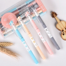 金万年  G-1296  青春独白棱杆0.5mm全针配RS06系列芯中性笔-黑  12支/盒