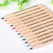 金万年 G-2618 原木彩色铅笔88m短杆圆纸桶装12色木杆铅笔 （计价单位：筒）