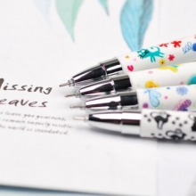 金万年 G-1265A  花花世界0.5mm全针配RS06系列芯中性笔-黑色