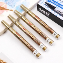 三菱（Uni）PX-21 小字油漆笔  0.8-1.2mm  金色 （可用于汽车补漆）
