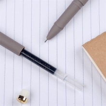 金万年 G-1125A  金致大容量橡胶漆0.5MM半针配RS14芯拔帽中性笔 （计价单位：支）