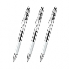 金万年 G-10840  秒干椭圆夹0.5子弹头配RS09芯按压中性笔-黑色 （计价单位：支）