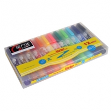 金万年 G-969 记号笔 马克笔 12色彩色记号笔  12色套装