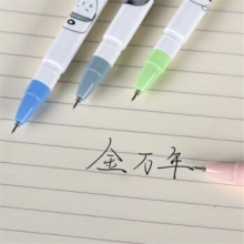 金万年 中性笔0.35mm学生系列芯学生水笔签字笔0.35中性笔G-1081A 12支装 黑色