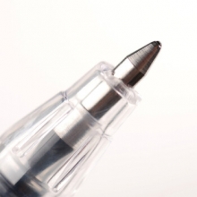 金万年  G-1266  简约线条纯透明杆0.5mm半针配RS14系列芯中性笔 （计价单位：支）
