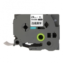 艾洁 标签带24mm白底黑字  PL-251  适用兄弟PT-1010;1100CH;1280;1400;18R TZe-251标签机色带