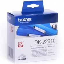 兄弟（brother）DK-22210 标签带29mm*30.48m白底/黑字(纸质)热敏标签打印纸不干胶