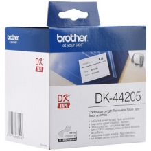 兄弟（brother）DK-44205 标签带62mm*30.48m白底/黑字(易揭纸质)热敏标签打印纸不干胶