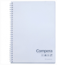 齐心（COMIX）  CPA6801  Compera A6炫彩双螺旋PP面本 80页  颜色随机