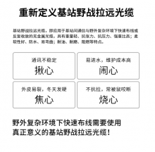 博扬（BOYANG）单模双芯室外TPU光缆铠装防水基站抢修1000米放缆车车壁式航空头-FC头BY-2S-YF1000M