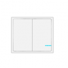 凌防（LFang）AN-E92-W 无线插座开关智能家用遥控开关面板免布线摇控器随意贴双控卧室电灯 双控开关套餐