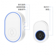 凌防（LFang）A500-WIFI一拖一 门铃无线门铃家用 智能家用电子门铃