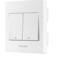 TP-LINK SWA120 无线智能面板开关 智能灯控墙壁感应定时开关智能联动wifi手机远程智能家居Wi-Fi零火版双键