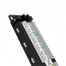 TP-LINK TL-ED6024 24口六类千兆网络配线架 高端工程级加厚型镀金 19英寸1U标准机架机柜式